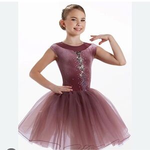 Elegant Purple Kids Ballet RecitalCostume